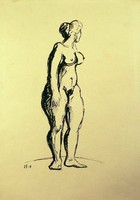 Ék Sándor “Standing nude 