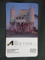 Kártyanaptár,A Beton üzem,Pécs,Székesfehérvár, 1995,   (7)