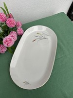 Régi porcelán retro német virágos Pecsenyéstàl húsos pecsenyés kínáló régiség nosztalgia