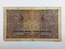 Csehszlovák 10 korona 1927