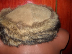 Retró orosz tipusú valódi szőr sapka