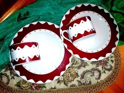 Reggeliző,teás porcelán szett .