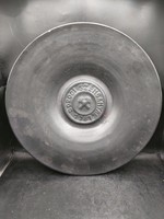 Kerámia disztál, Dorogi szénbányák, szignált, 32 cm-es. 3085b