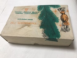 Retro, régi szaloncukros doboz 1985-ből  Zselé szaloncukorka
