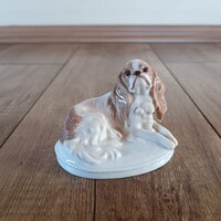 Antik Rosenthal porcelán Spániel kutya