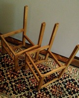 Retro 2 db masszív fa gyerekszék-váz – háttámla és ülőke tetszés szerint készíthető hozzá