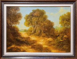 Marjai Antal: Vándor - Kerettel: 62x82 cm - Alkotás:50x70 - száma: 06/887
