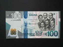 Ghána 100 Cedis 2022 Unc
