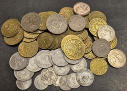 Tunézia lot 54 db vegyes pénz érme