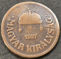Magyarország 2 fillér, 1927.