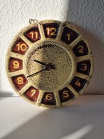 Régi Pesthidegkúti? kerámia fali óra