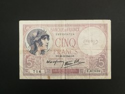 Franciaország 5 Francs 1940 F