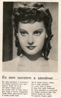 Képeslap: Színészek, Szeleczky Zita.