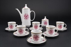 Alföldi porcelán kávés készlet, szép, jelzett, első osztály.
