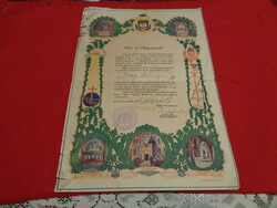 Szentföldi Őrség , elismerés - oklevél  1944 .