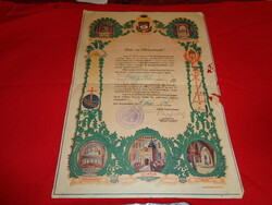 Szentföldi Őrség , elismerés - oklevél  1944 .