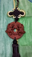 VALÓDI TERM. FENG SHUI RÓZSAFA FÜGGŐ, AMULETT, ANYAGI BIZTONSÁG