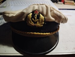 Retro, szép állapotú, magyar tengerész tányérsapka
