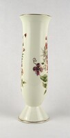 1U085 Régi virágmintás Zsolnay porcelán váza 27 cm