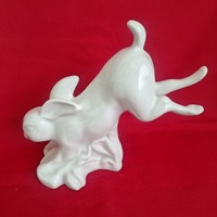 Német porcelán nyúl, fehér nyuszi ( nem kicsi )