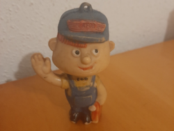 ÁFOR Benzin Berci felirat, logó fröccsöntöt műanyag reklám figura