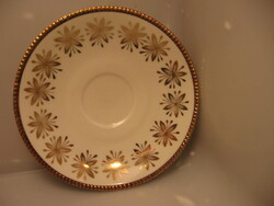 Arany virágos alátét kistányér Winterling Markleuthen Bavaria