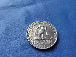 BURUNDI 5 FRANK / FRANC AMAFRANGA 2014 KORONÁS SAS! UNC!