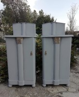 Gyönyörű antik éjjeli szekrény párban provence , vintage