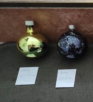 Régi üveg és műanyag karácsonyi díszek 24db