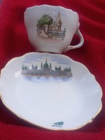 Ritka  Aquincum retro Budapest kávés, mokkás csésze