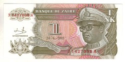 1 új likuta 1993 Zaire UNC