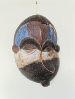 Afrikai maszk antik Pende népcsoport gyógyító beteg Kongó africká maska D51 538 1207