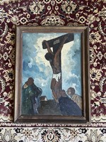 Szimon Jenő liturgikus olaj festménye