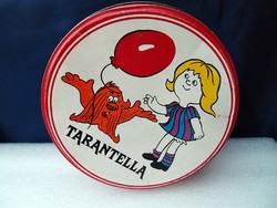 Retro pompom Tarantella pléh doboz