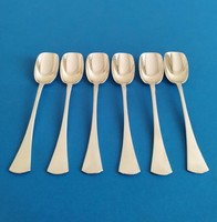 Silver 6-piece Pudding Spoon Set, English Style