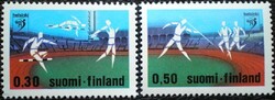 F693-4 / Finnország 1971 Atlétikai EB bélyegsor postatiszta