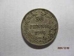 Finn ország:  ezüst  50 Pennia  1916  VF/XF