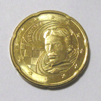 Horvátország - 20 Euro Cent - 2024 - NIKOLA TESLA