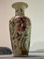 Zsolnay - Orchidea mintás - Kézzel festett, Aranyozott - Váza