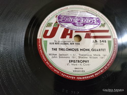 THE THELONIOUS MONK QUINTET  SHELLAC 78 - AS  RPM GRAMOFON LEMEZ  -   RITKA !!