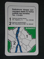 Kártyanaptár,Budapest településtisztasági vállalat,szemétszállítás, kukás,térképes, 1980, (8) Kártyanaptár,Budapest településtisztasági vállalat,szemétszállítás, kukás,térképes, 1980, (8)