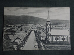 Képeslap, Pécs,Indóház utca,Villamos,megálló,Karpf Berta Pécs kiadás,1914-