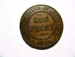 Angol királyi érme: One Penny  1933   Ausztrália