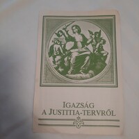 Igazság a Justitia-tervről   Magyar Demokrata Fórum kiadványa 1990.