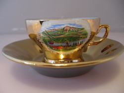 Csupa arany látképes emlék csésze Ossiachersee Austria