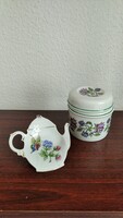 Teafű tartó és filtertartó, hollóházi, 2300 Ft/darab {P4}