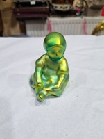 Zsolnay porcelán eozin figura