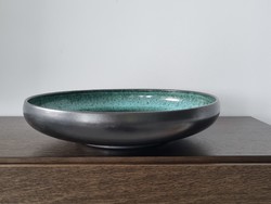 Hatalmas  kerámia tál (Bodrogkeresztúr), kínáló, asztalközép -37 cm-es ritka darab