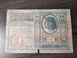 Száz korona 1912 G