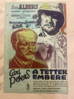 Carl Peters: A tettek embere, filmplakát (1941) - Hans Albers mesteri alakítása